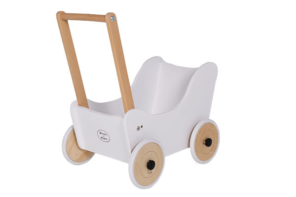 Wiegen namens Grote waanidee Bandits & Angels Little Angel Classic White | Houtenpoppenwagen.nl