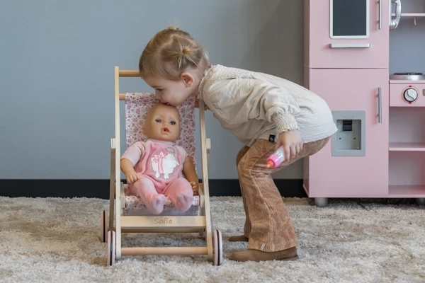 Optioneel: personaliseer de poppenbuggy