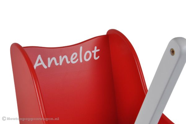 Optioneel: sticker met eigen naam.