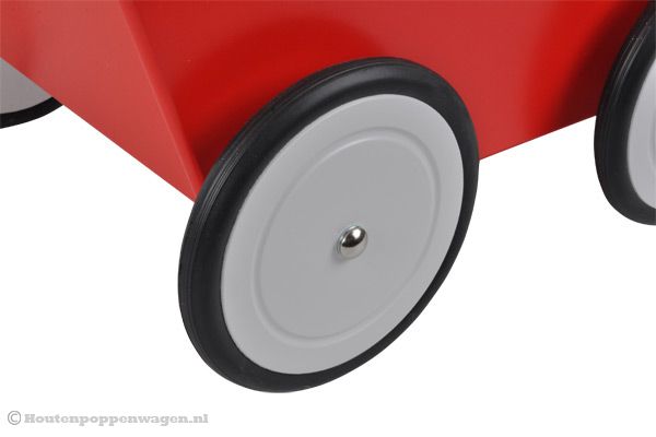 Geluidsarme rubberen banden.