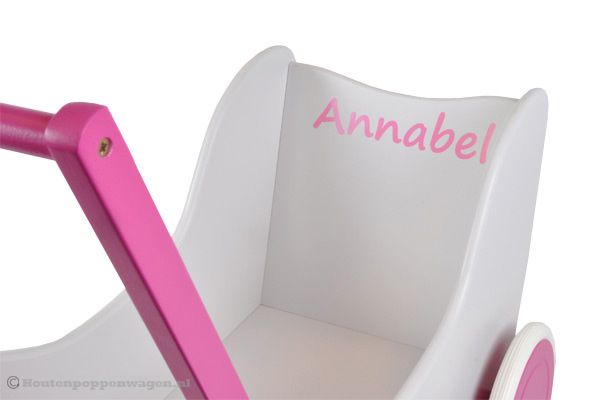 Optioneel: sticker met eigen naam.