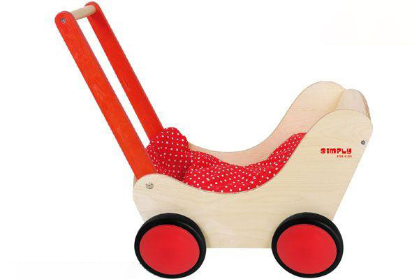 Poppenwagen incl dekentje van Simply for Kids.